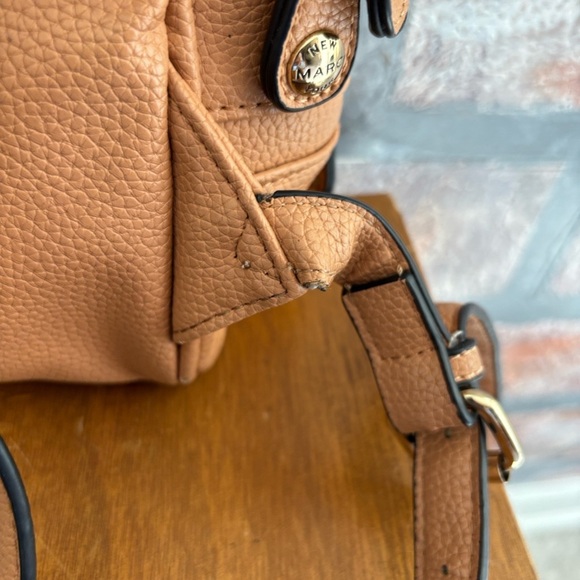 Marc New York Brown Vegan Leather Backpack - Picture 12 of 13